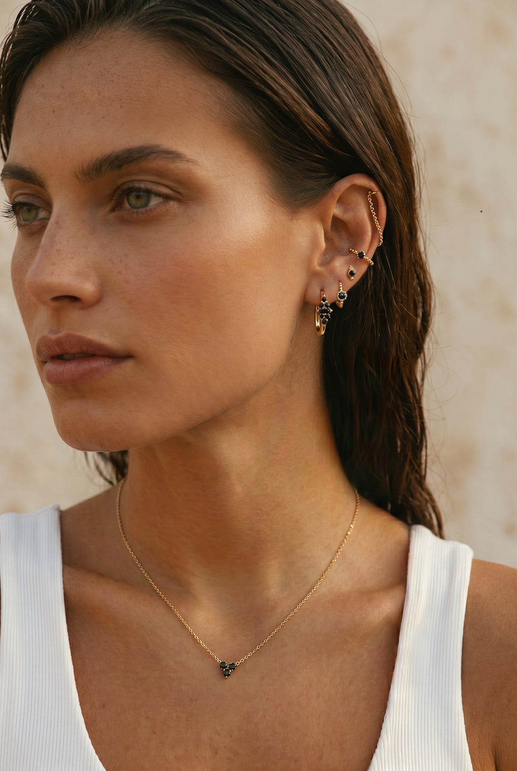 Meadow earrings in 14K gold