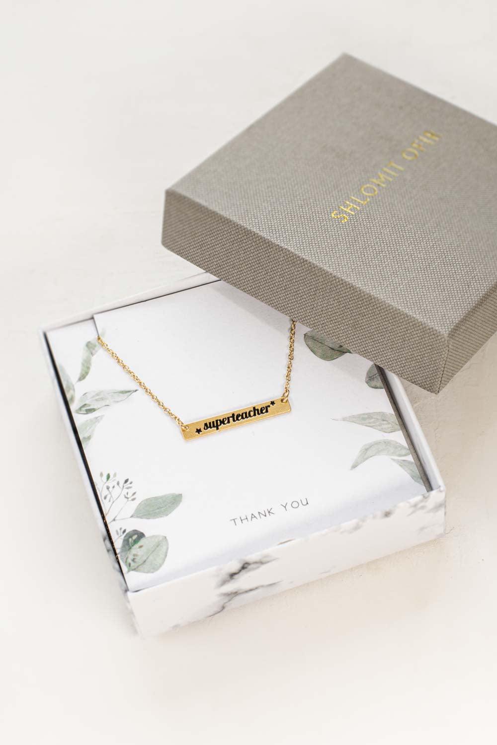 "Superteacher" necklace