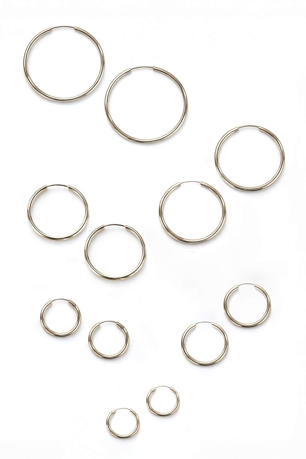 The Basic 14K hoop earrings