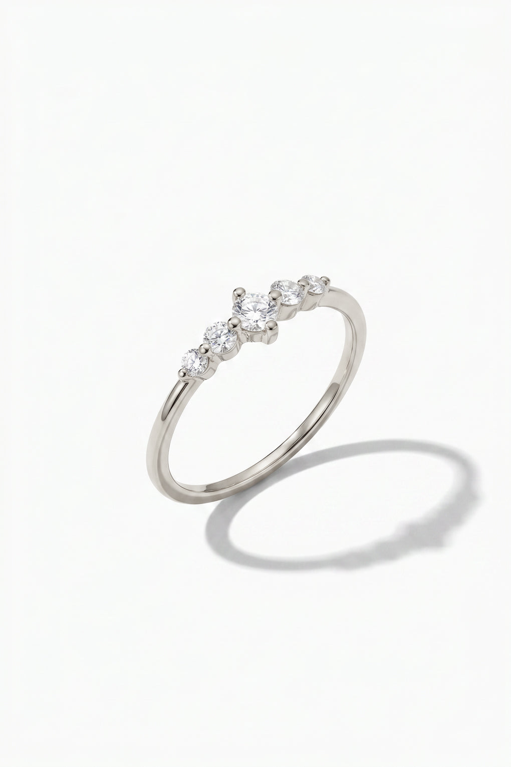 Zen ring in 14K gold and Diamonds