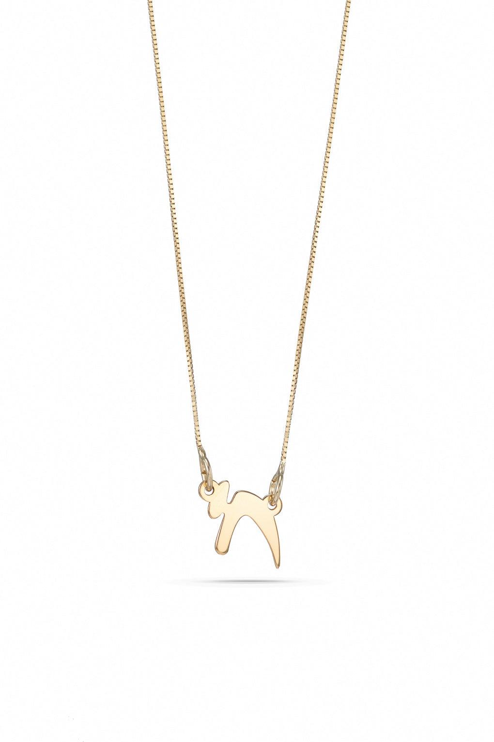 14K Gold Chai Necklace