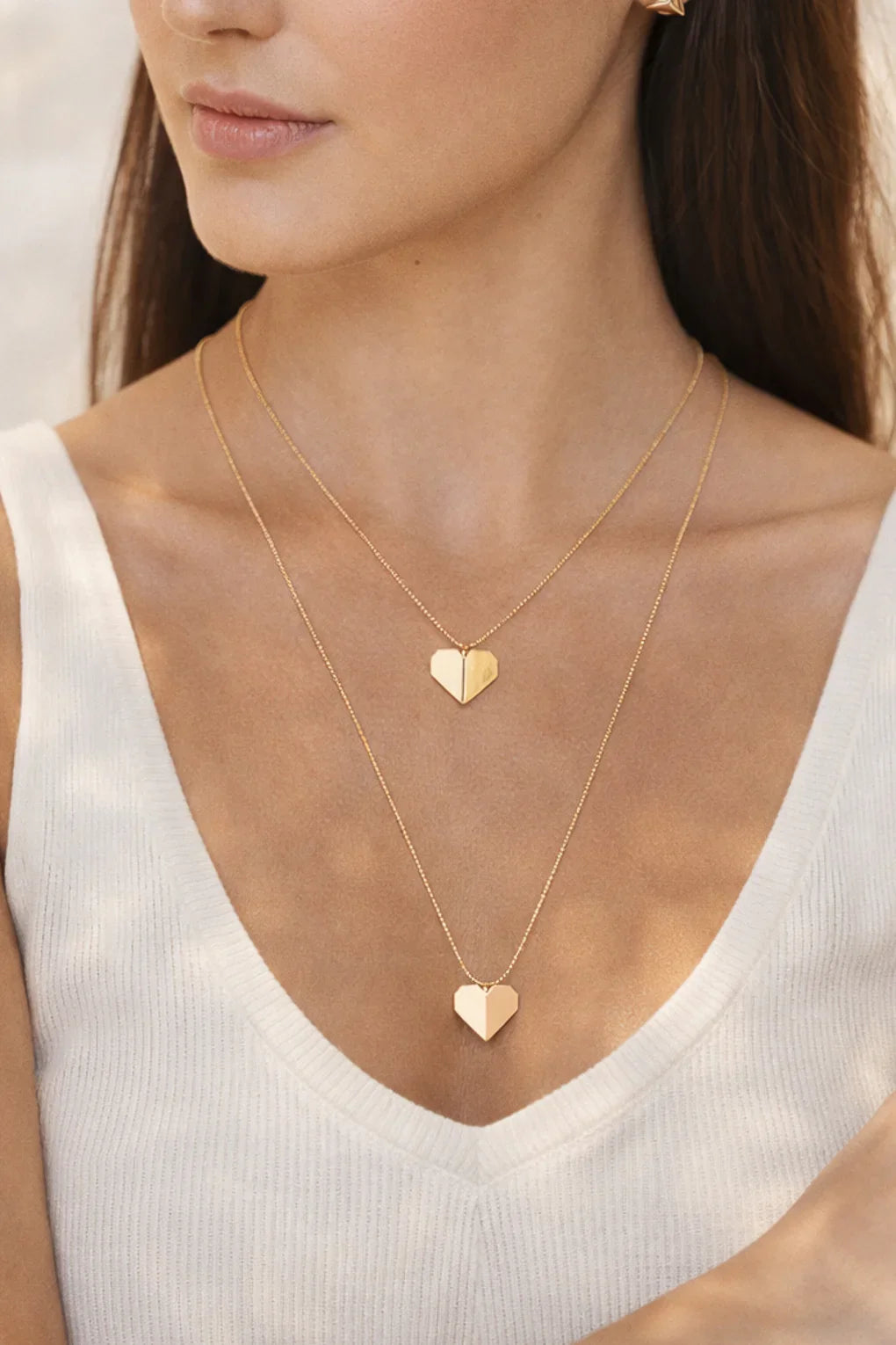 Origami Heart Necklace
