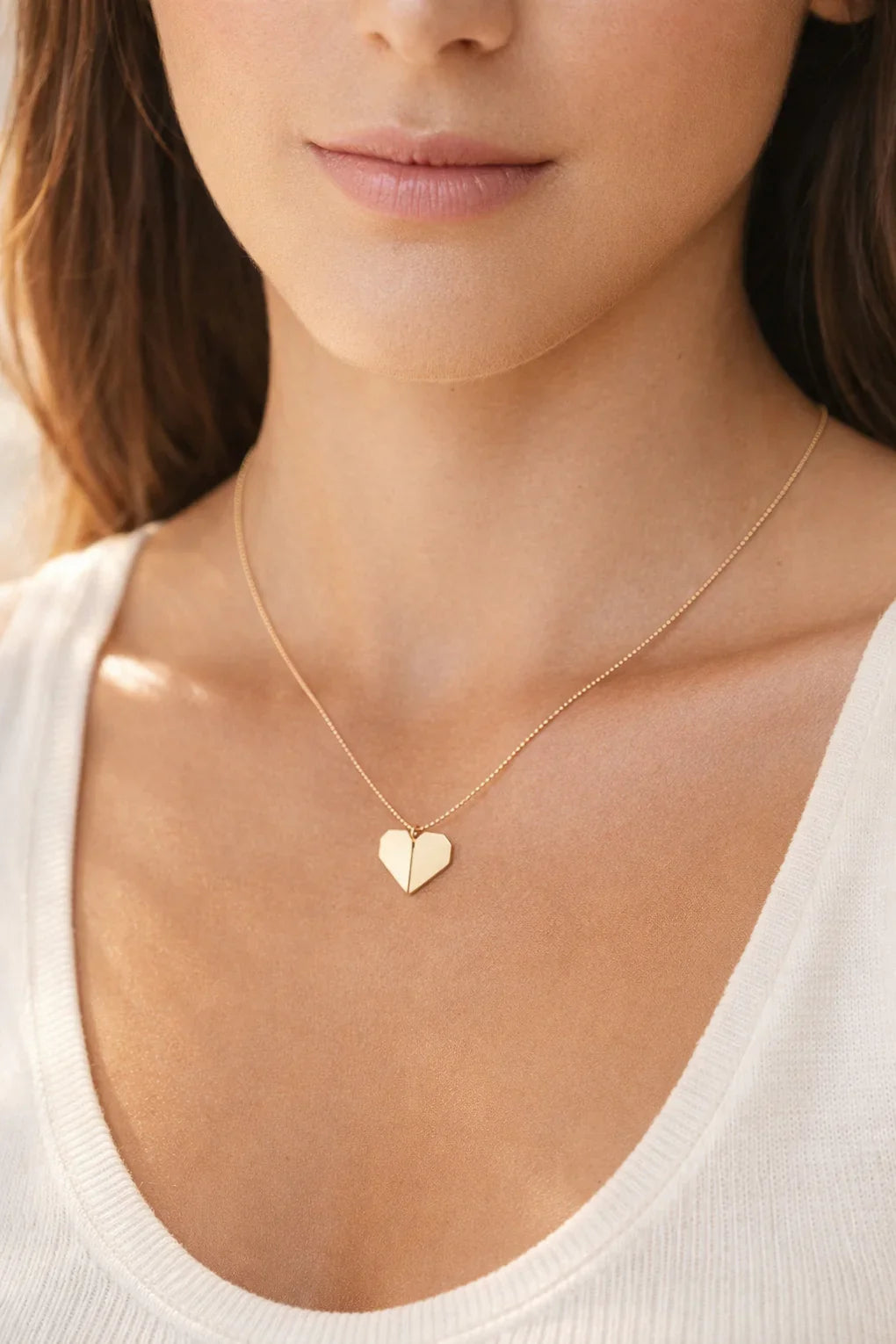 Origami Heart Necklace