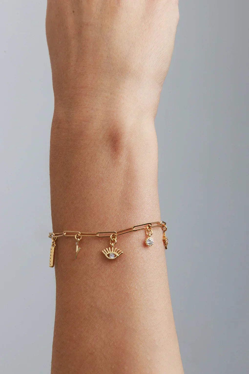 Charm Bracelet - Medium Paperclip Chain