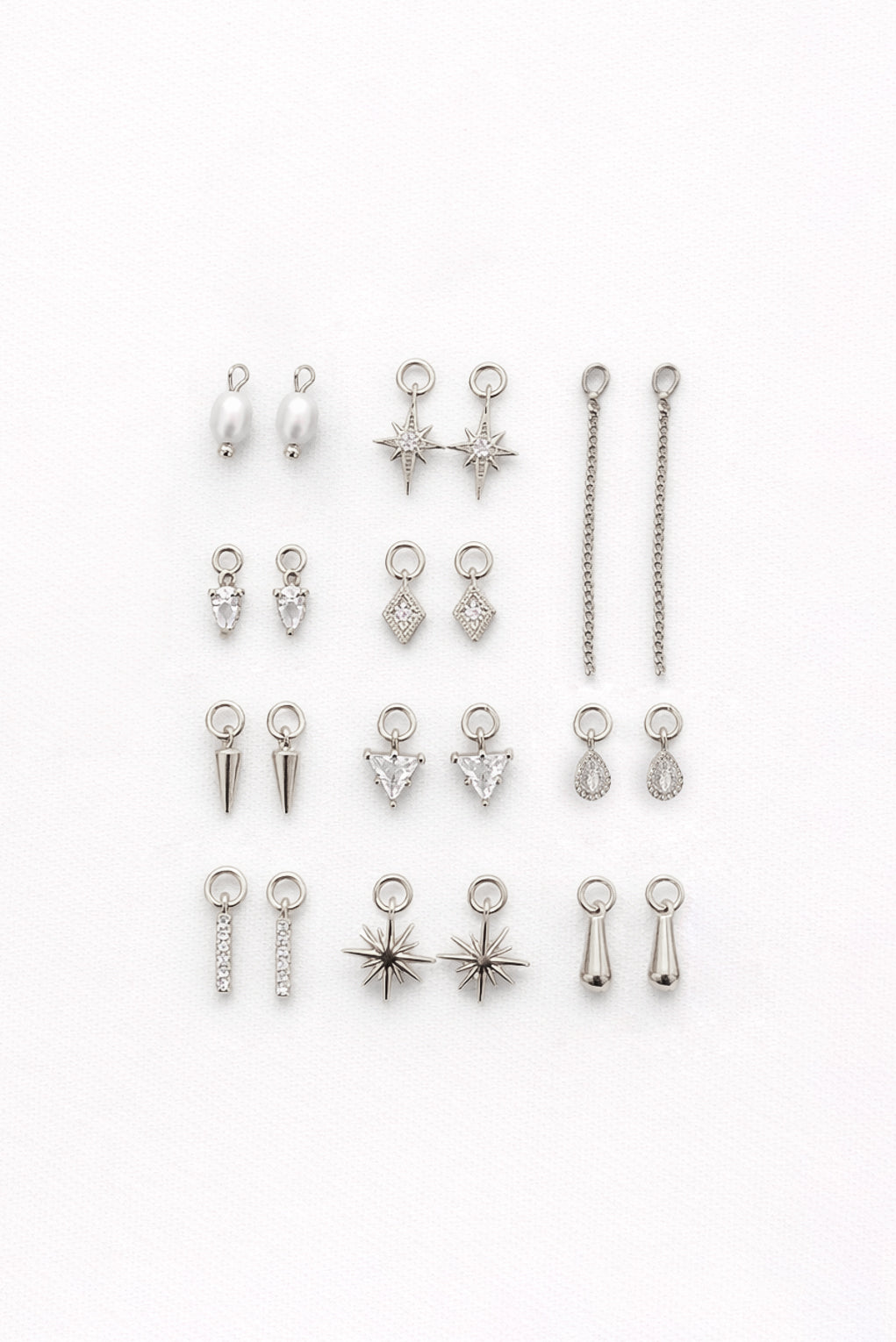 Replaceable pendants for hoop earrings