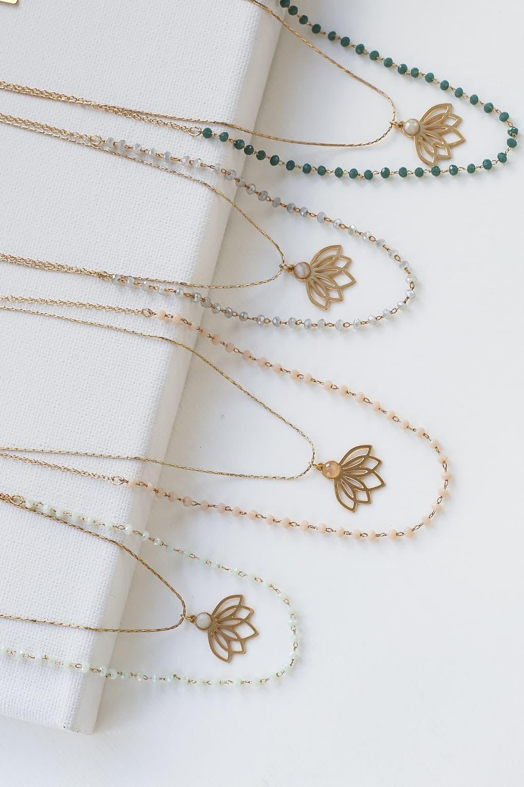 Lotus Layered Neckalce