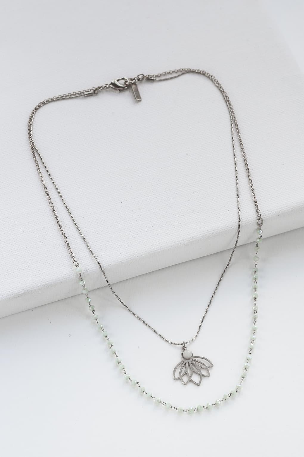 Lotus Layered Neckalce