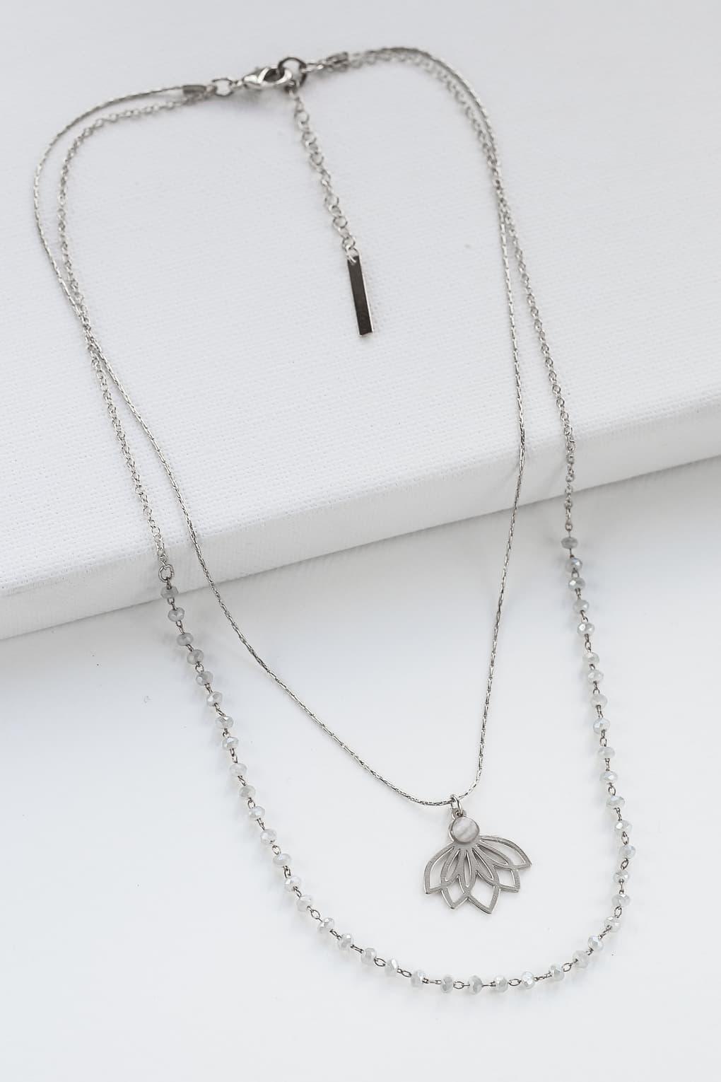 Lotus Layered Neckalce