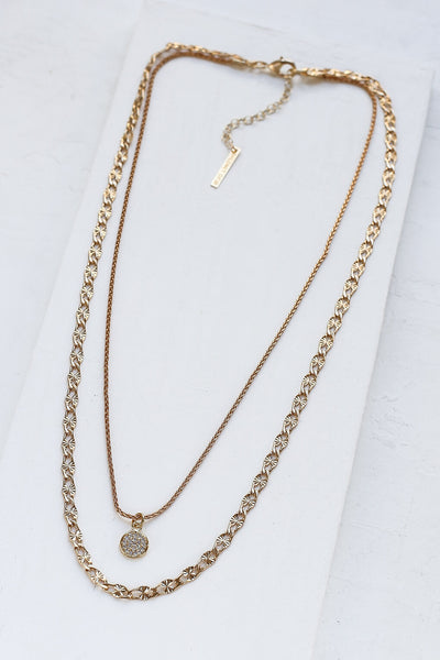 Crystal Layered Necklace