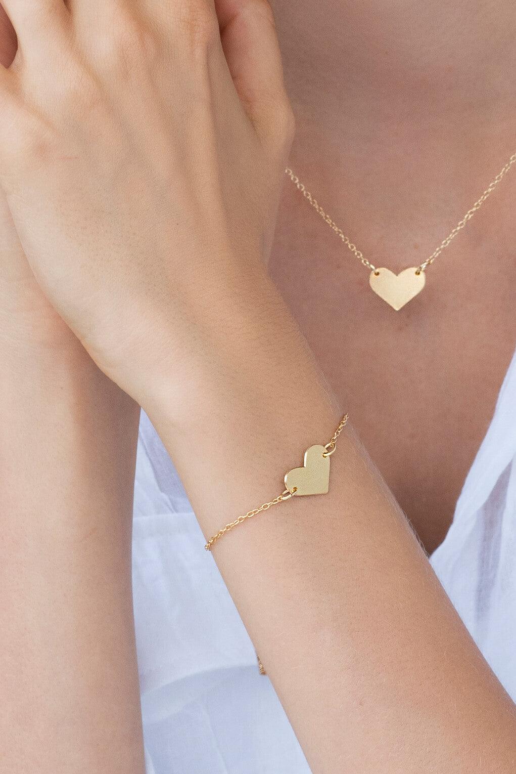 Wide Heart Bracelet
