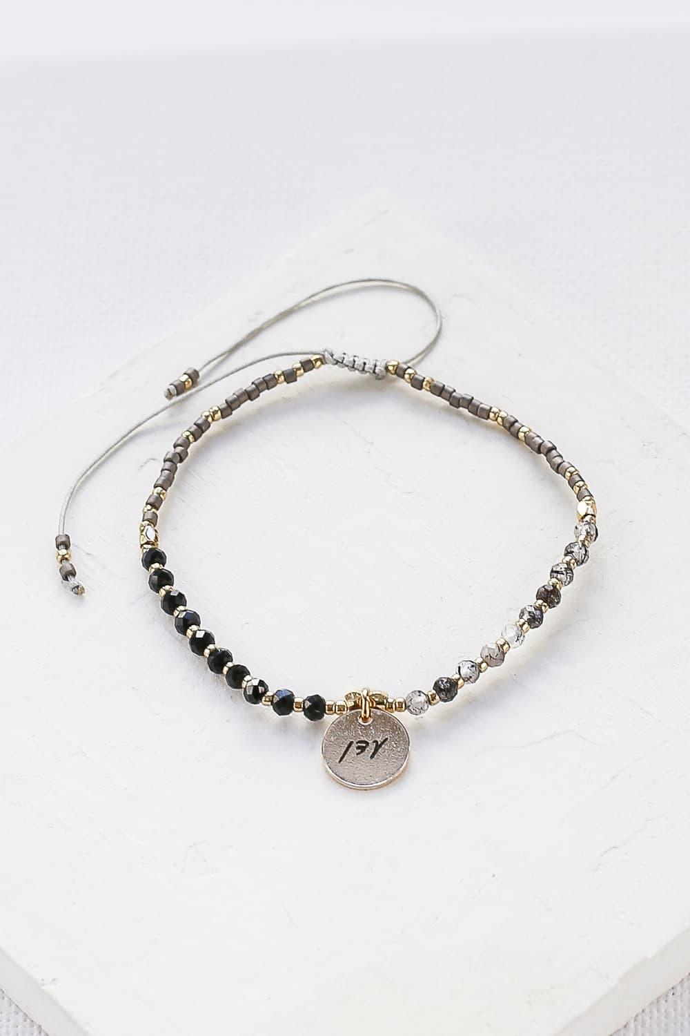 Custom Engraved Stones Bracelet