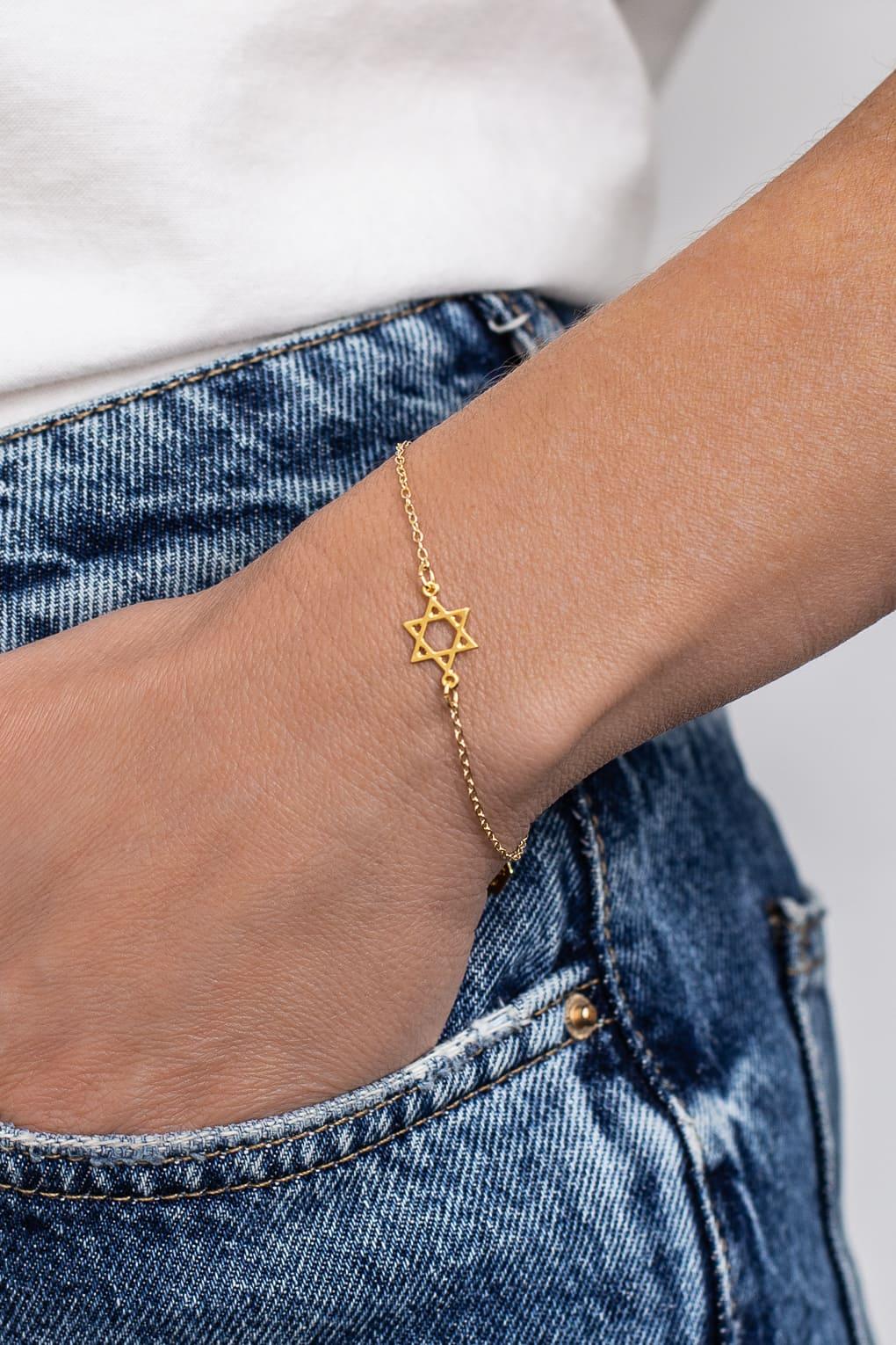 Tiny Star of David Bracelet