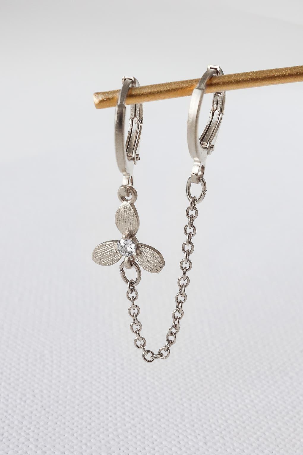 Wild Iris Double Earring