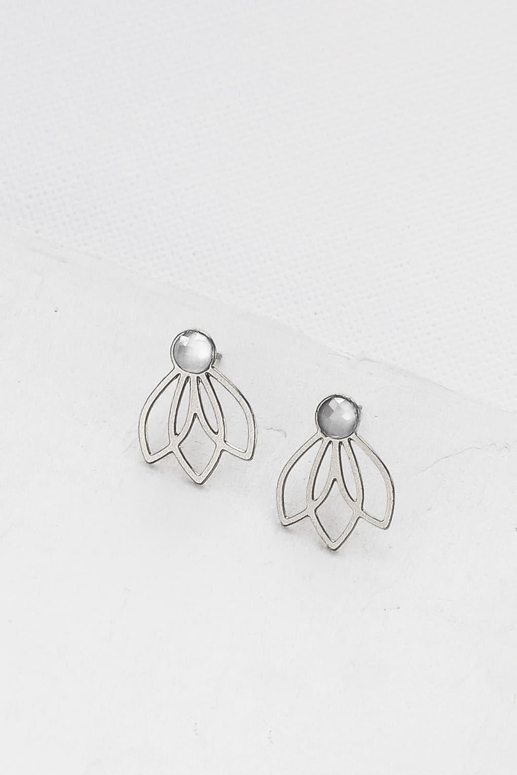 Lotus Post Earrings