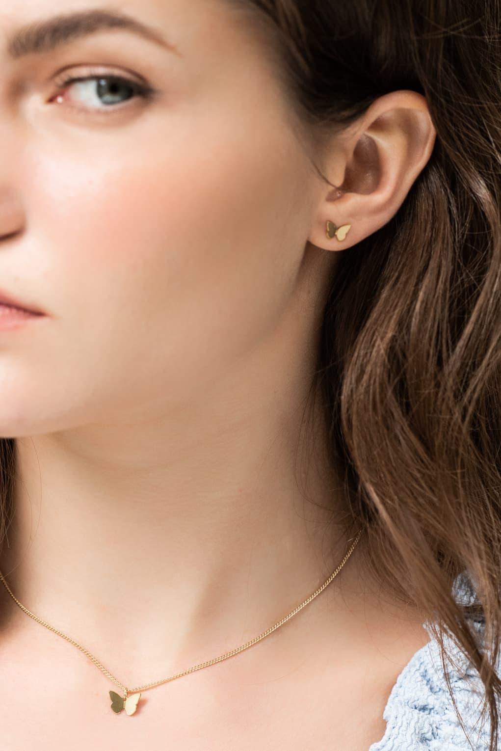 Tiny Butterfly Earrings