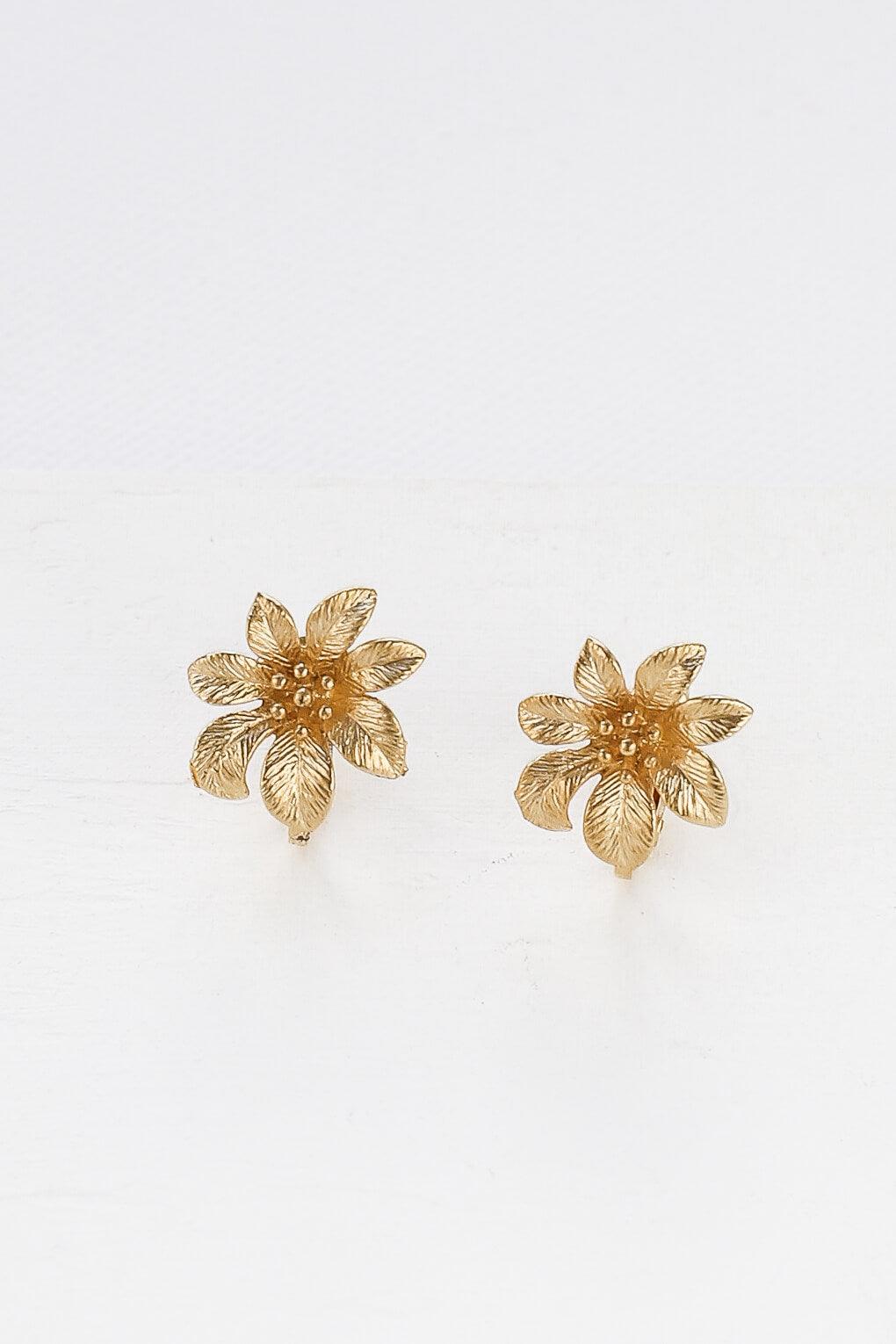 Gladiola Clip-On Earrings