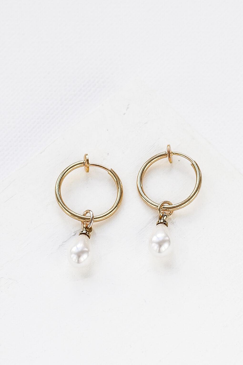 Caroline Clip-On Hoop Earrings