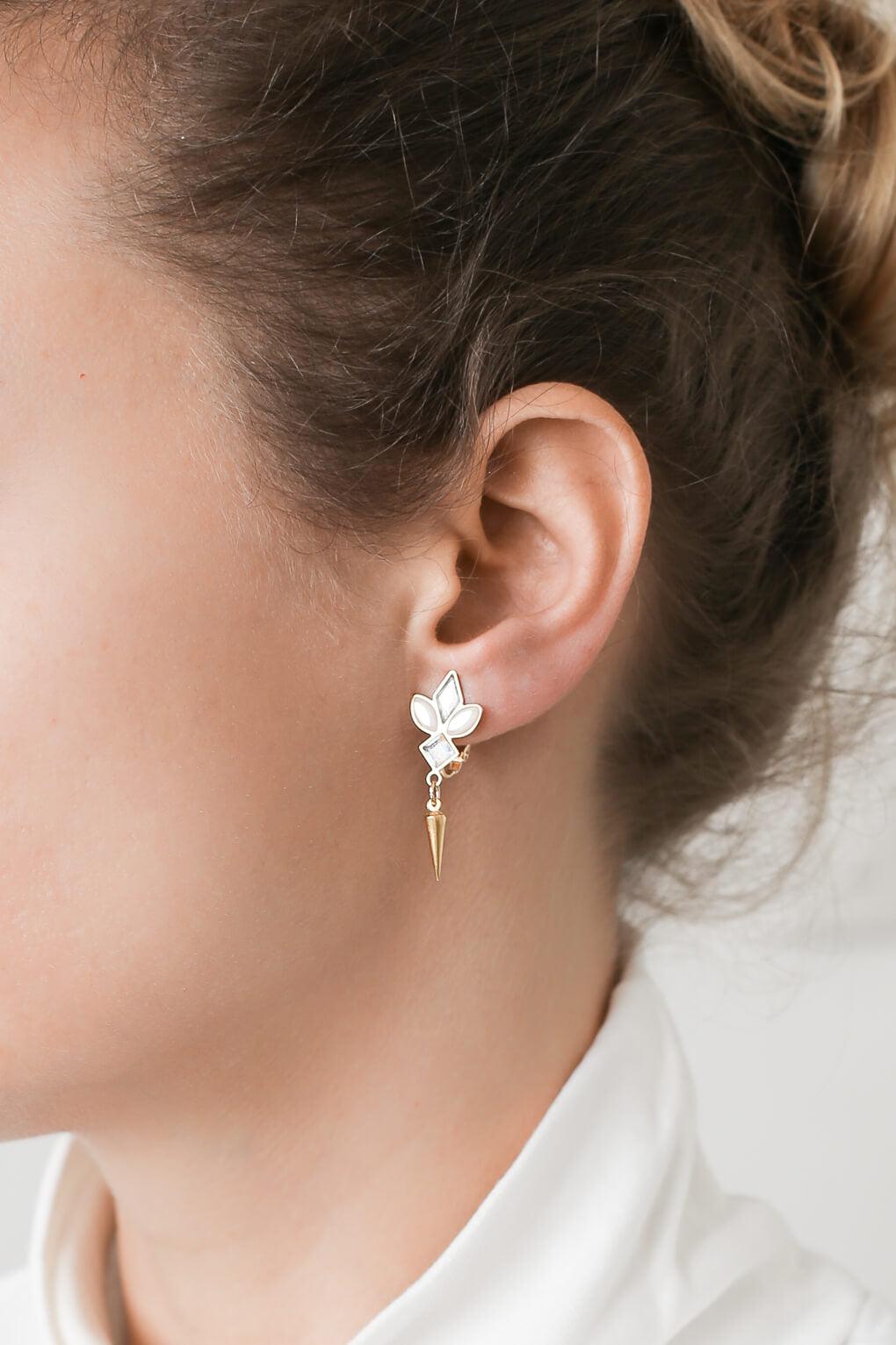 Alessandra with spike Clip-On Earrings