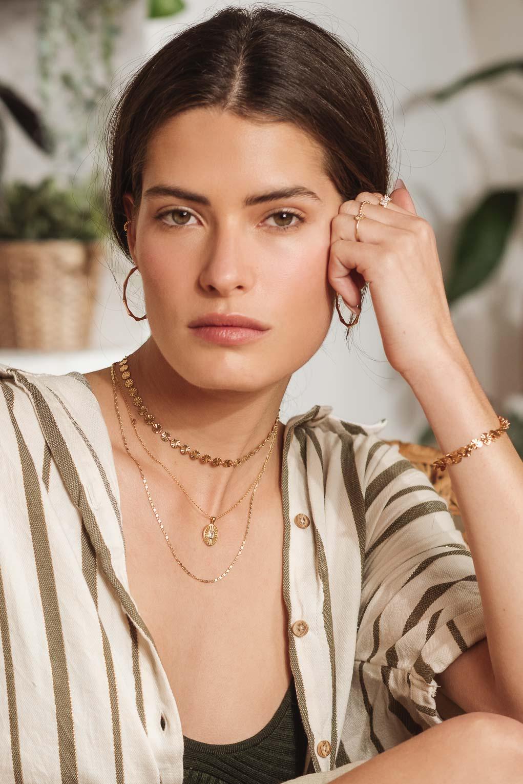 Bamboo Hoop Earrings