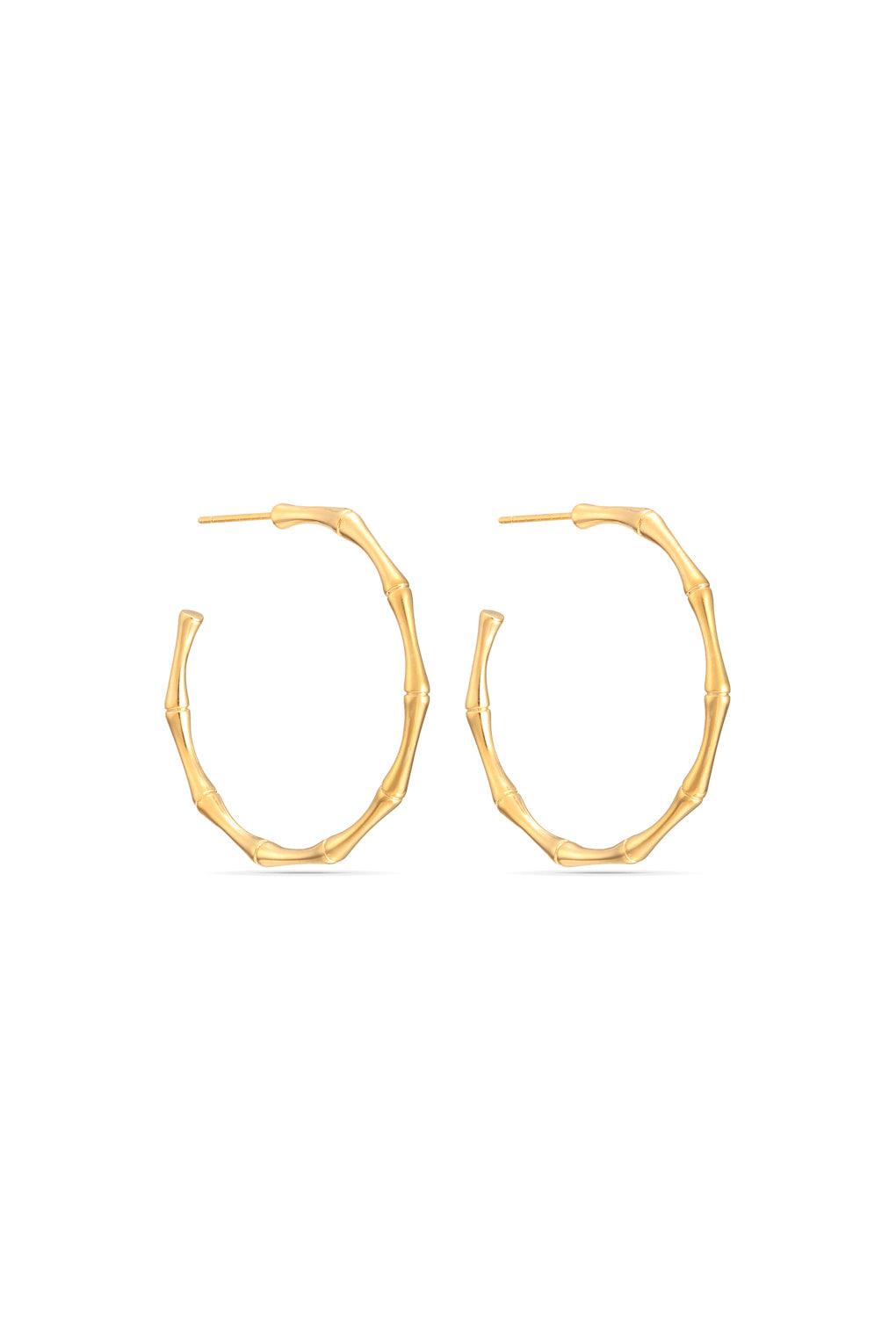 Bamboo Hoop Earrings