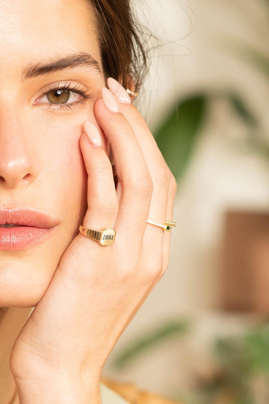 Custom Engraved Pinky Ring