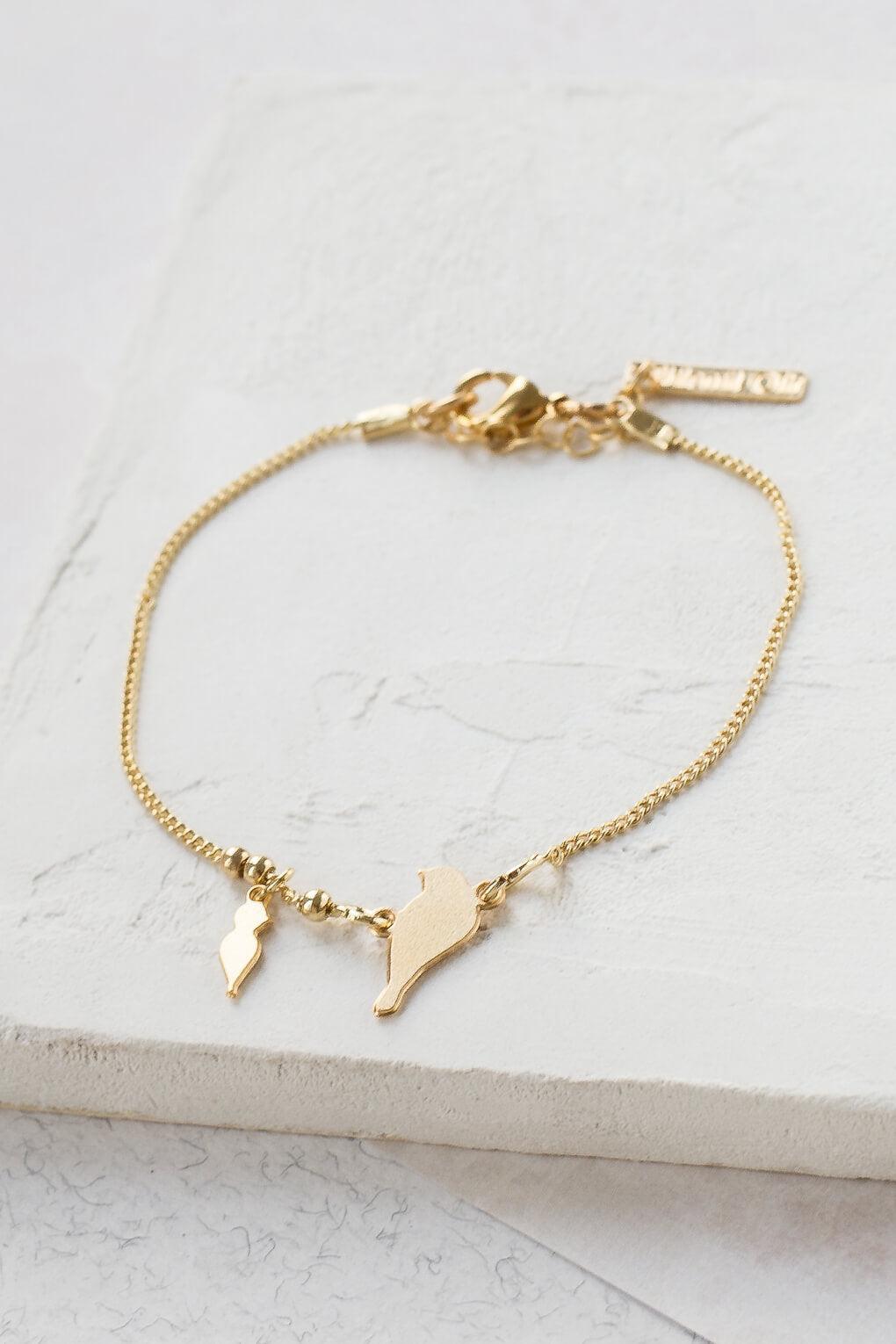Baby bird bracelet