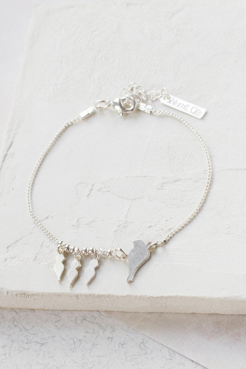 Baby bird bracelet