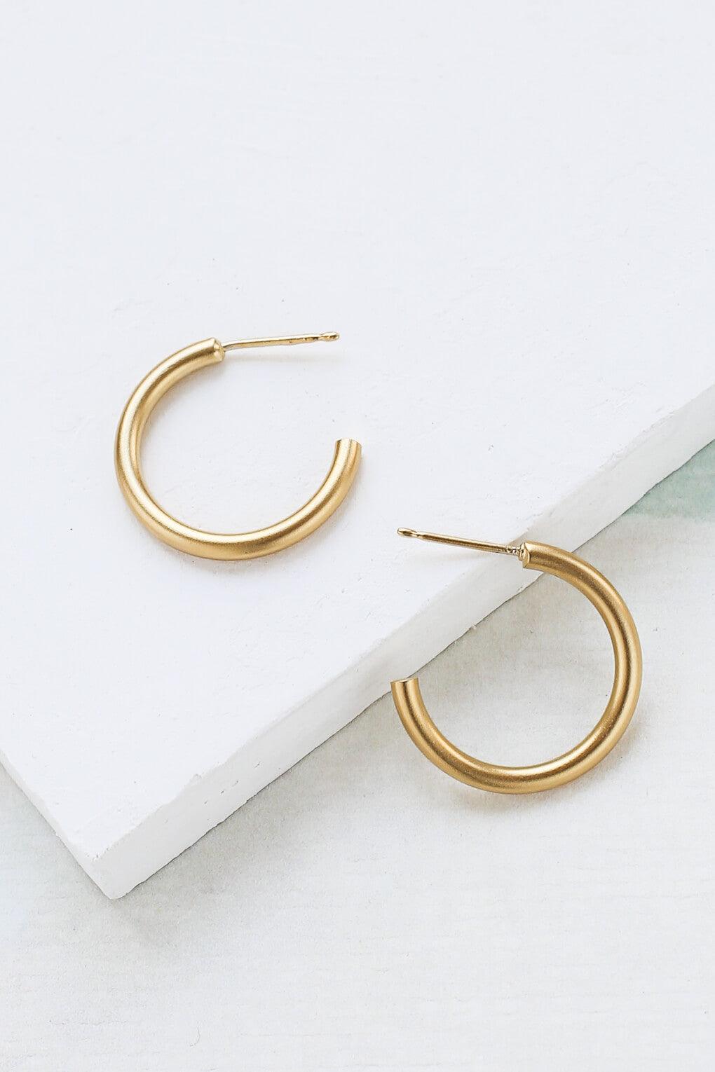 Small Basic Hoop Earrings