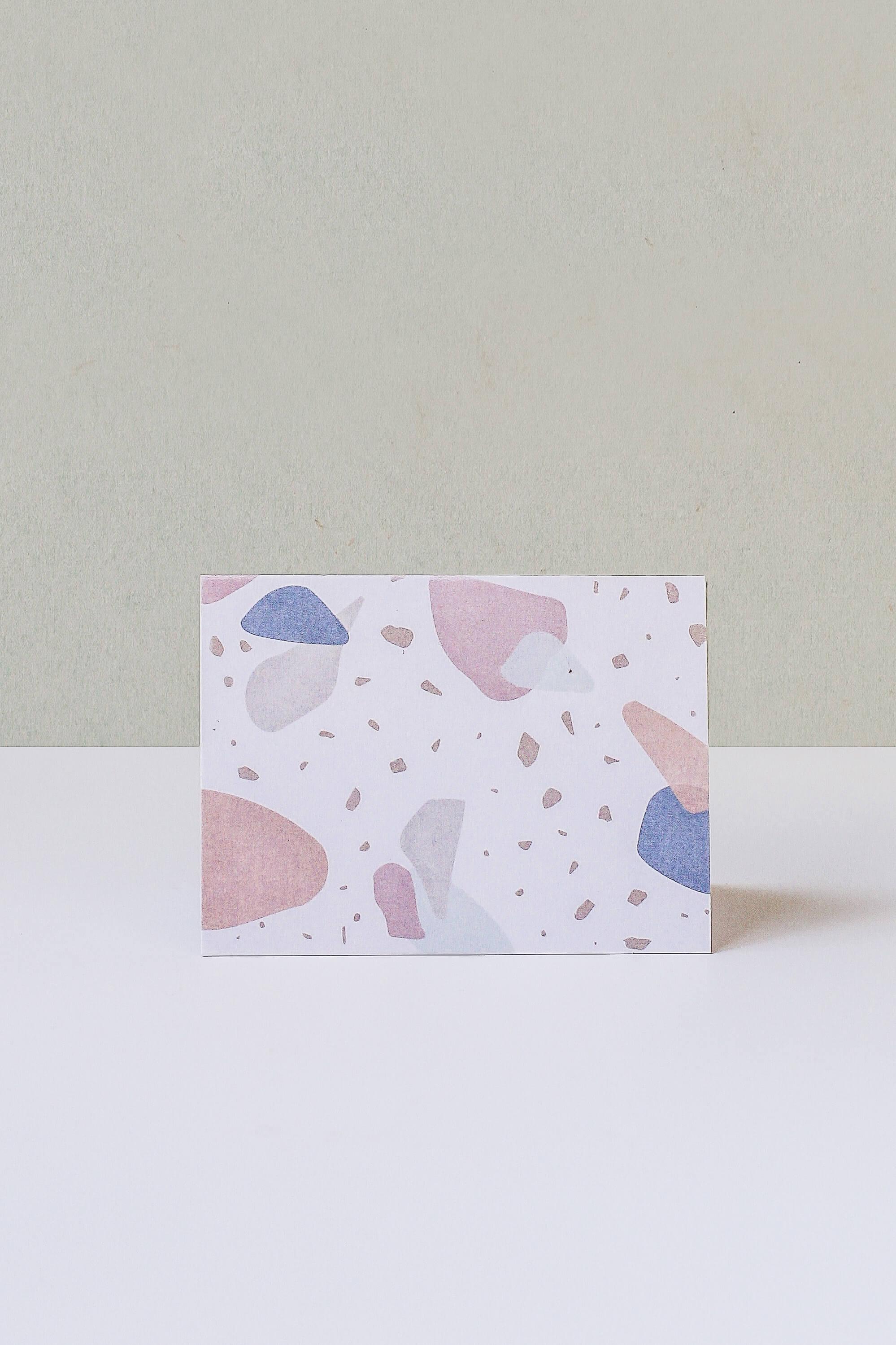 Terrazzo Pattern Note Card