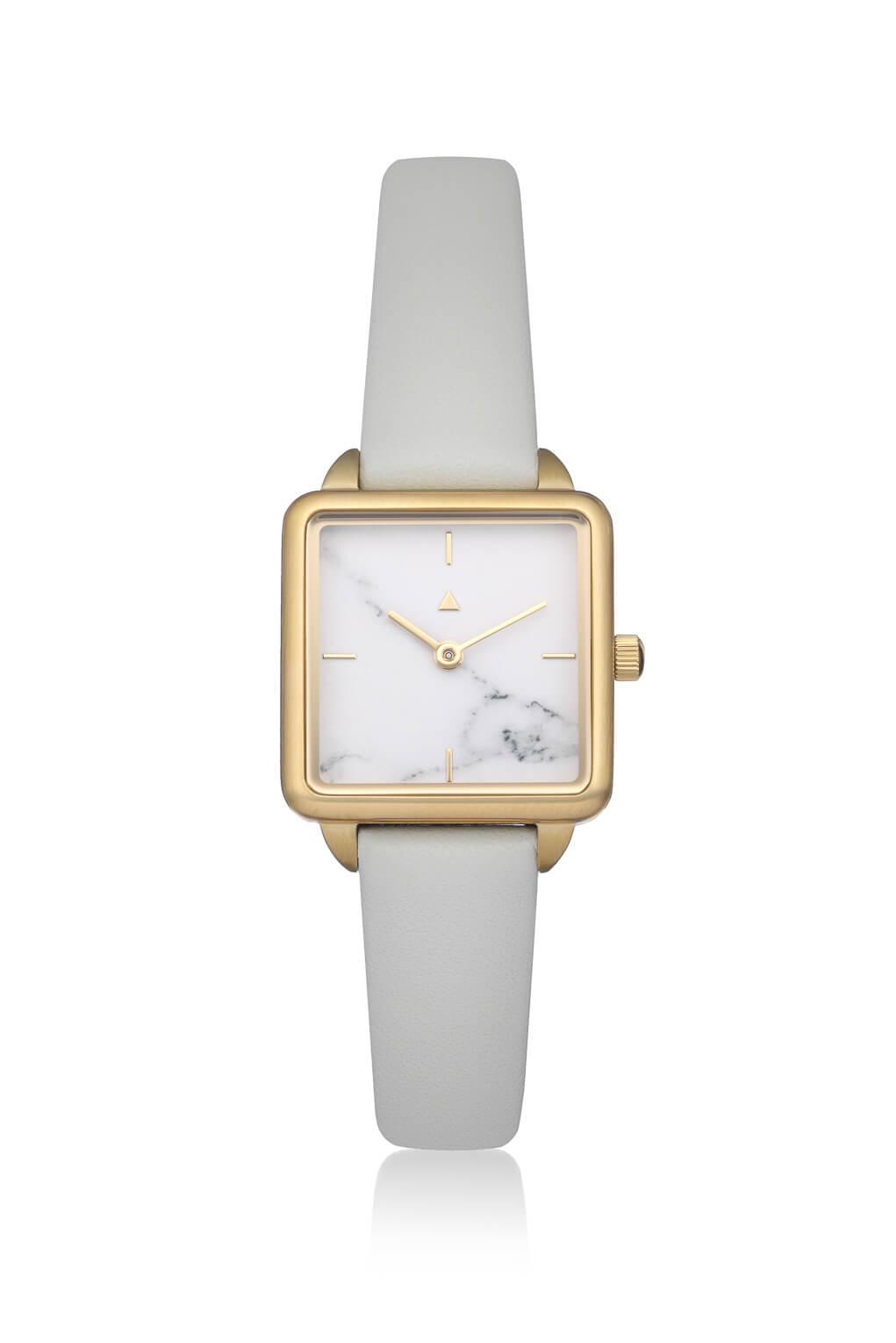 Rectangle watch in marble