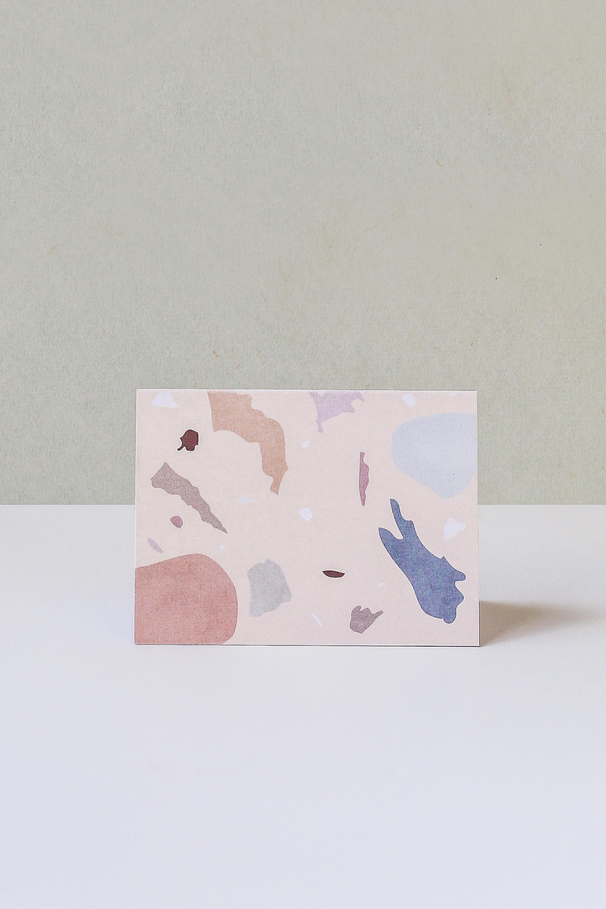 Terrazzo Pattern Note Card