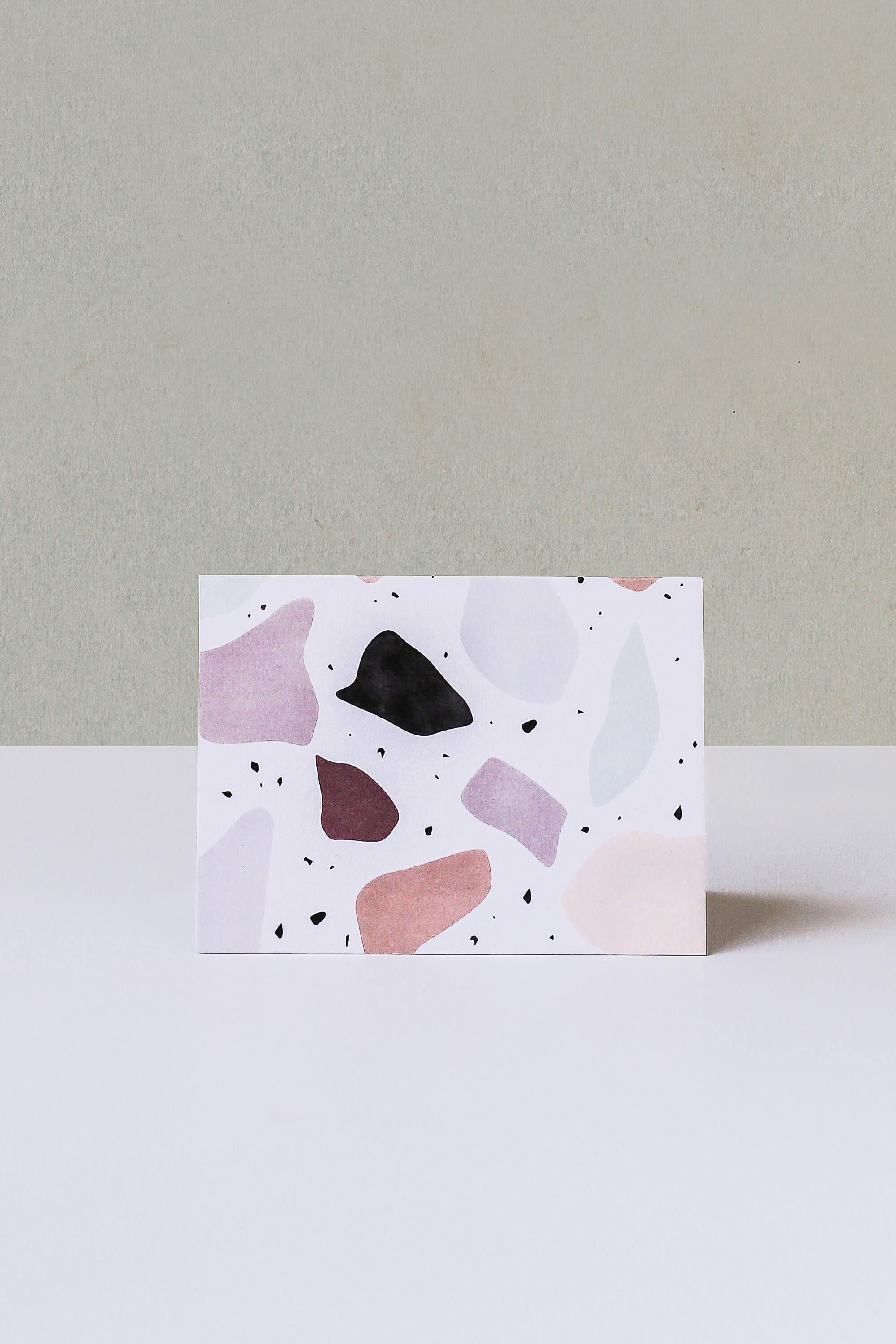 Terrazzo Pattern Note Card