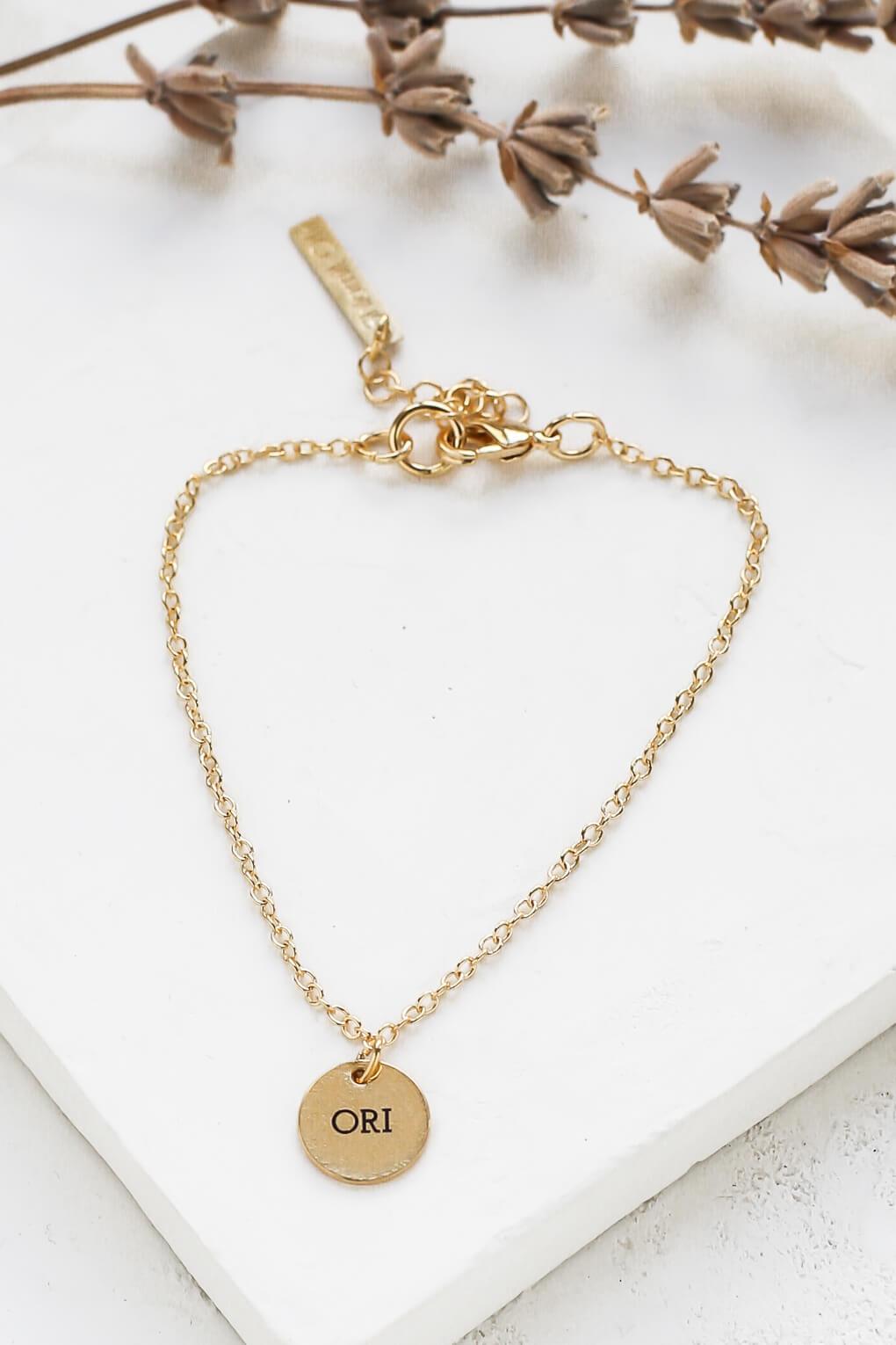 Custom Engraved Disc Bracelet