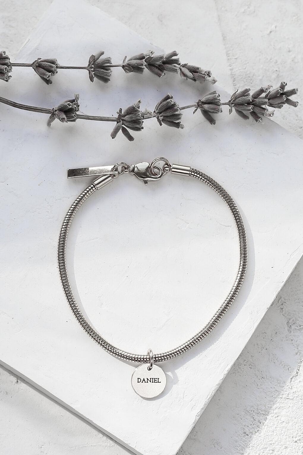 Multiple Engraved Disc Bracelet