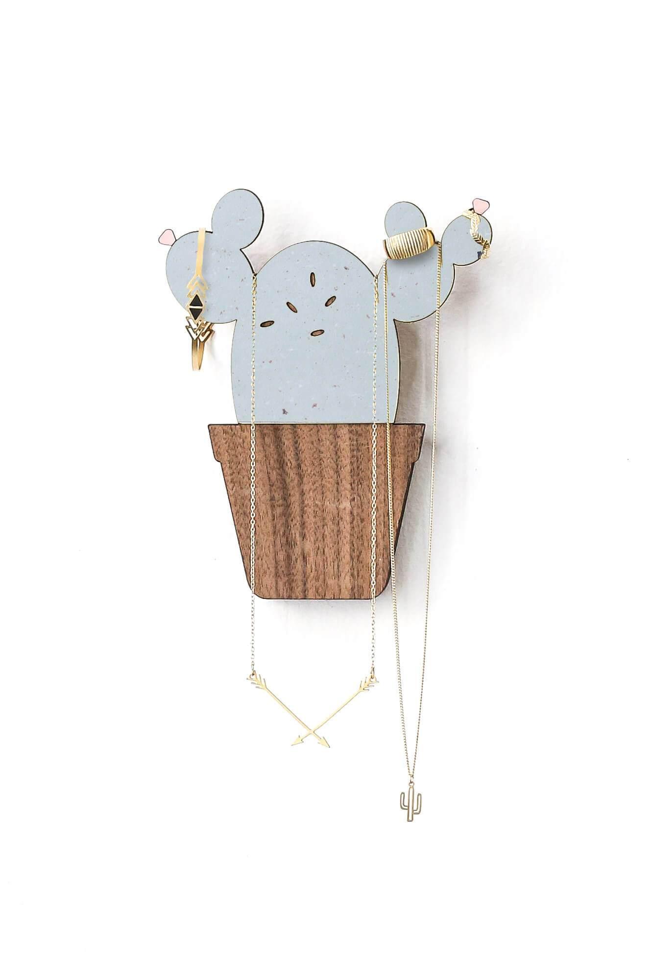 Hanging Cactus Jewelry Organizer