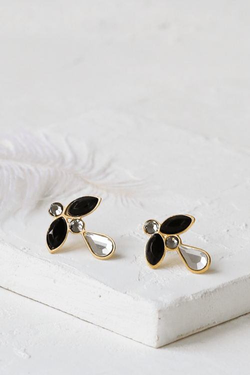 Small Iris Post Earrings