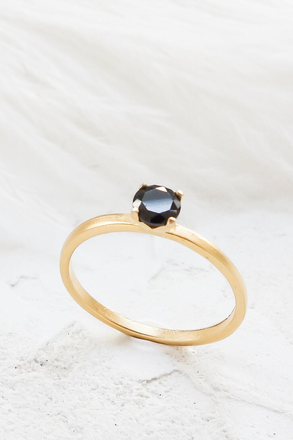 14K Gold DIAMOND SOLITAIRE RING