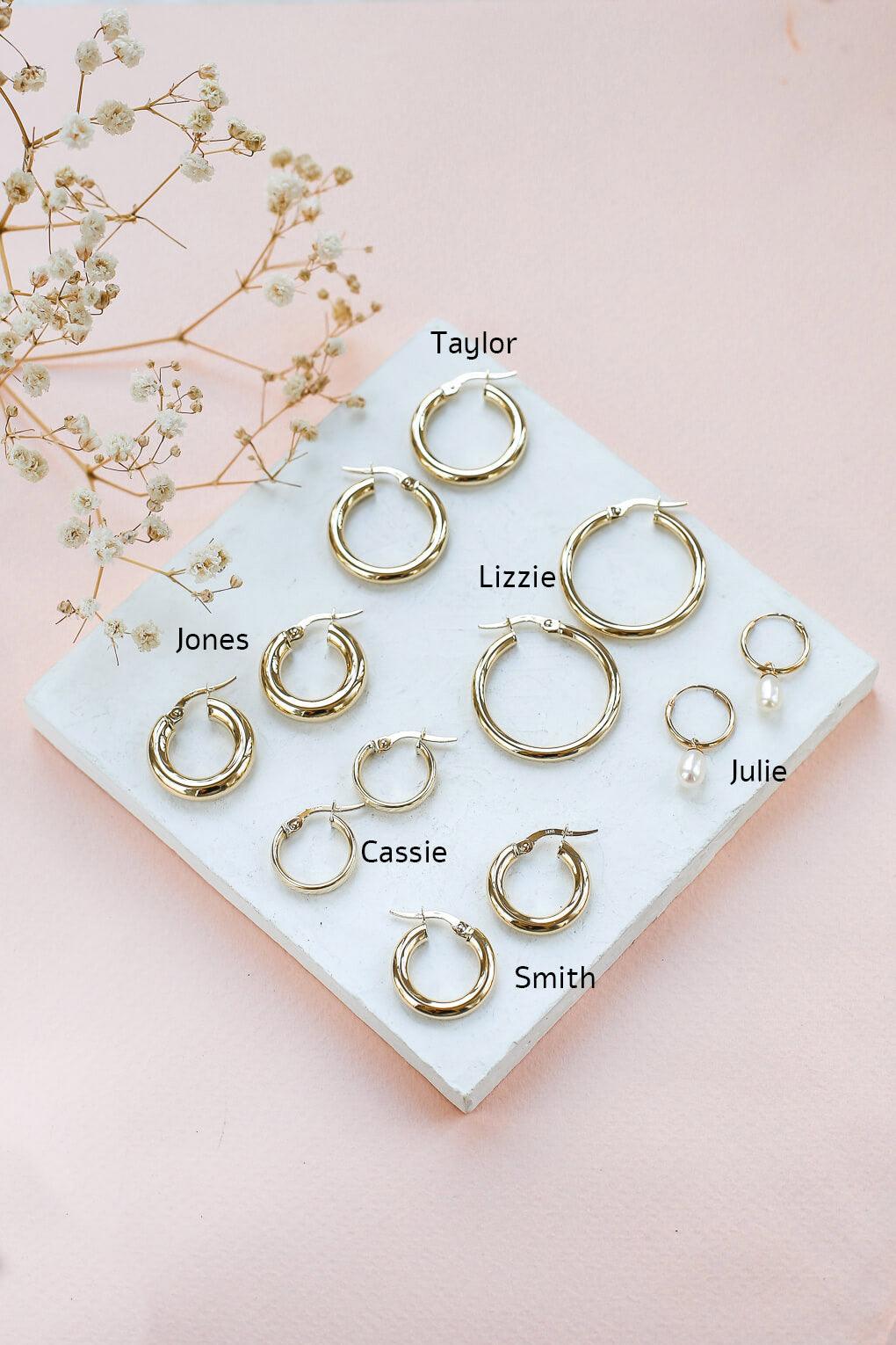 Julie Earrings in 14K gold