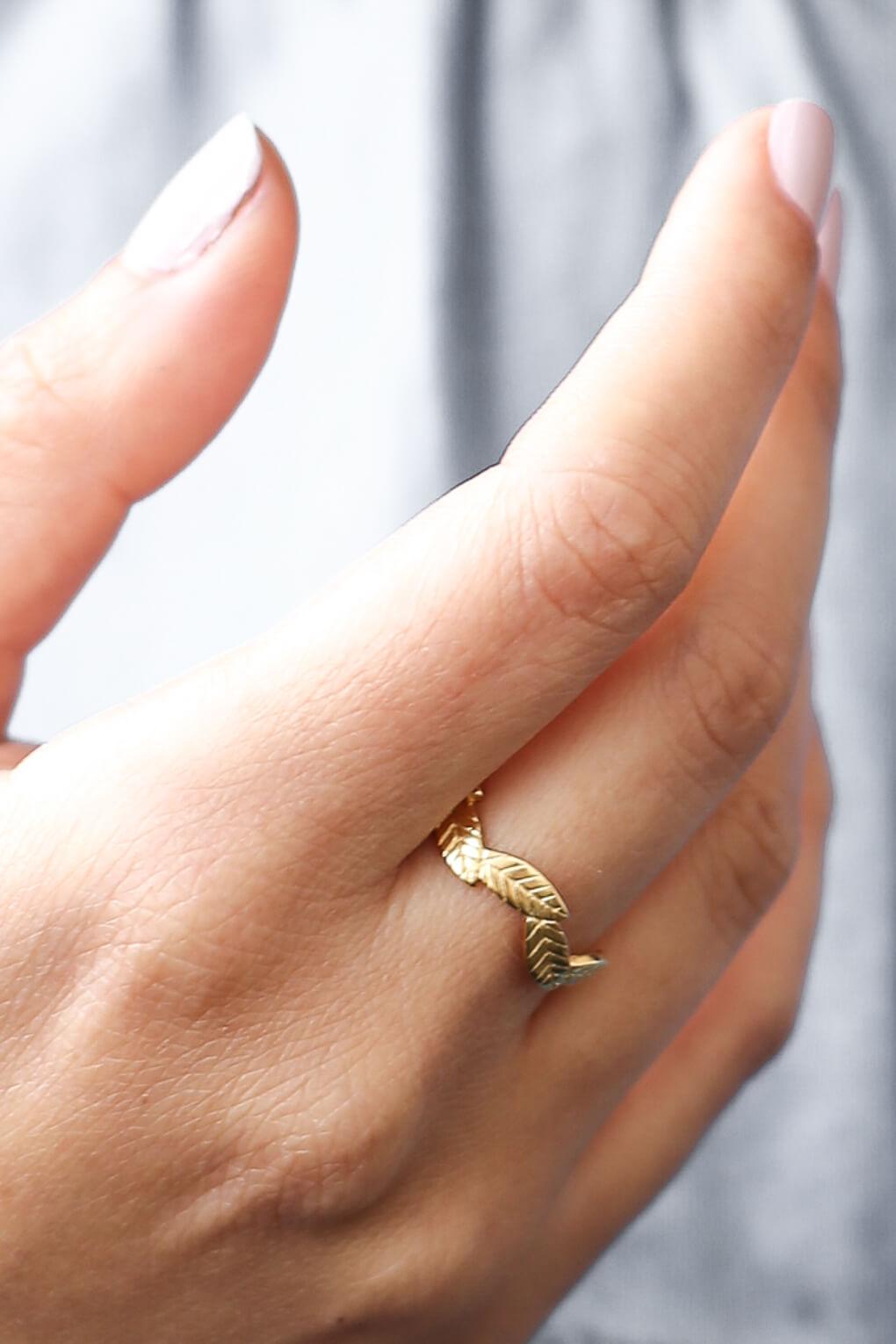 14K Gold Ivy Ring