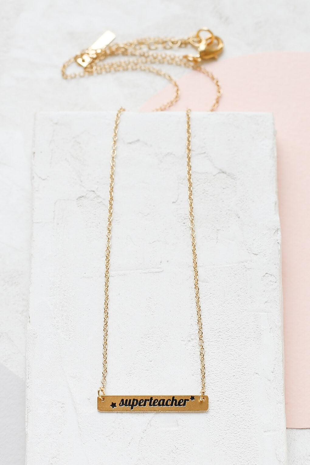 "Superteacher" necklace