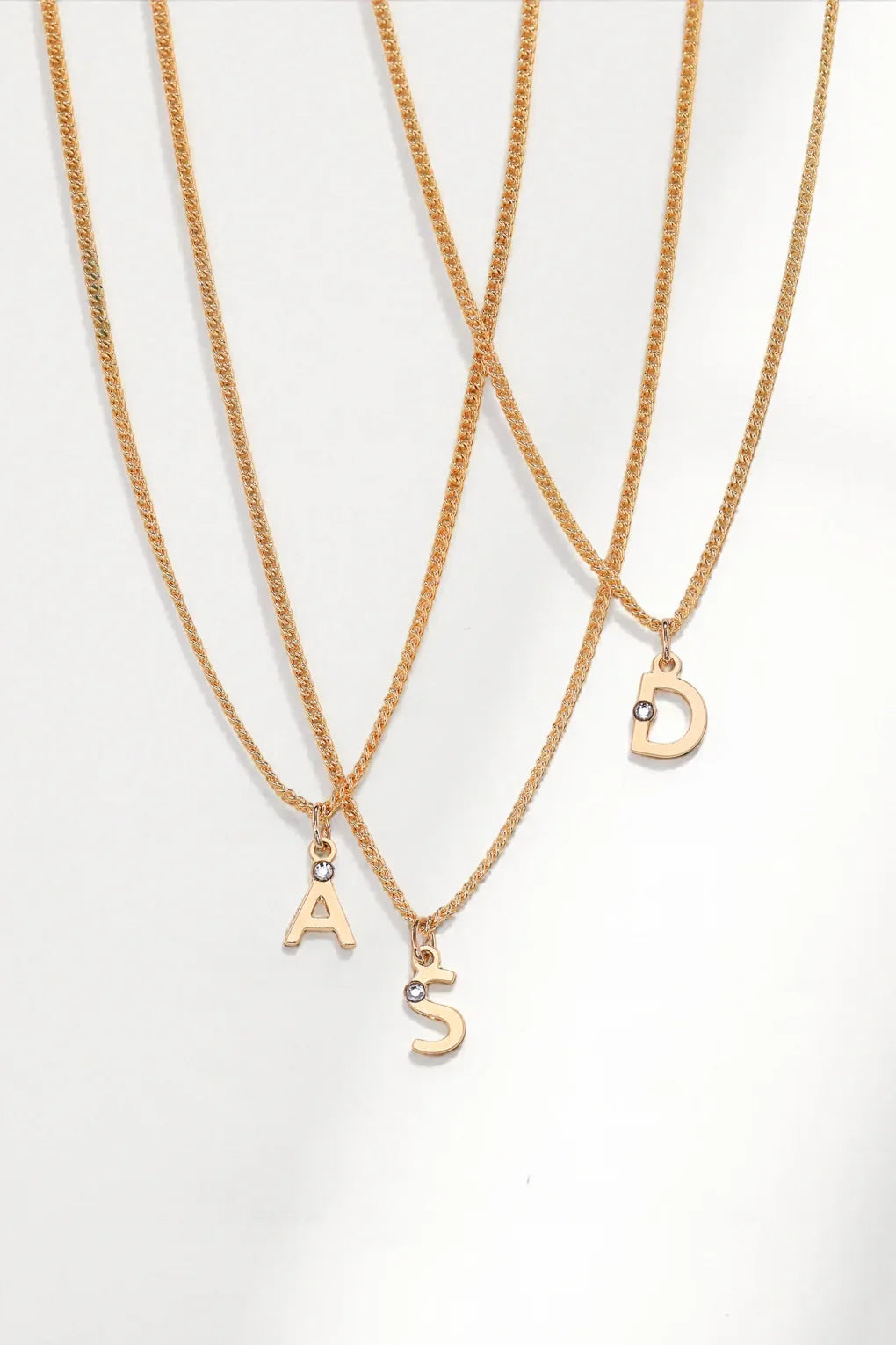 Tiny Initial Necklace