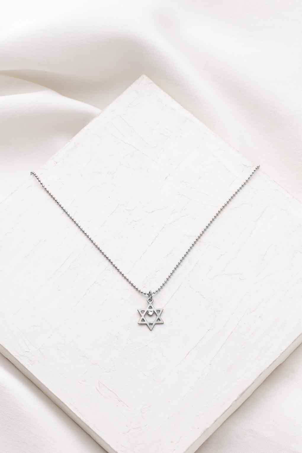Star of David Necklace with crystal