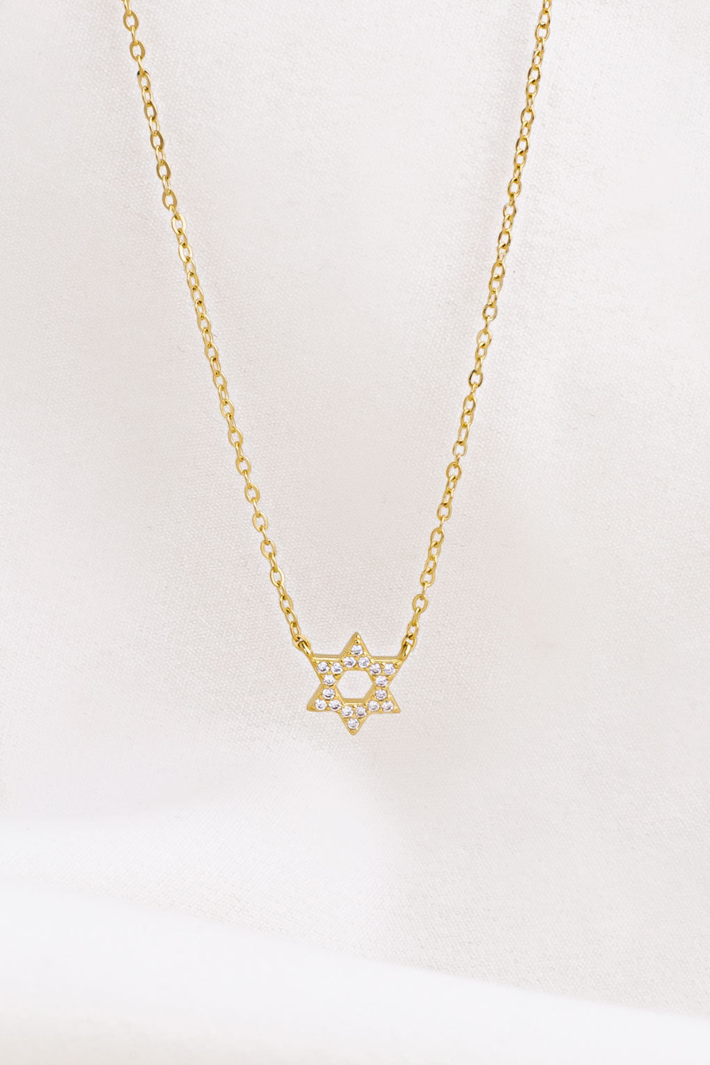 Crystal Set Star of David Necklace