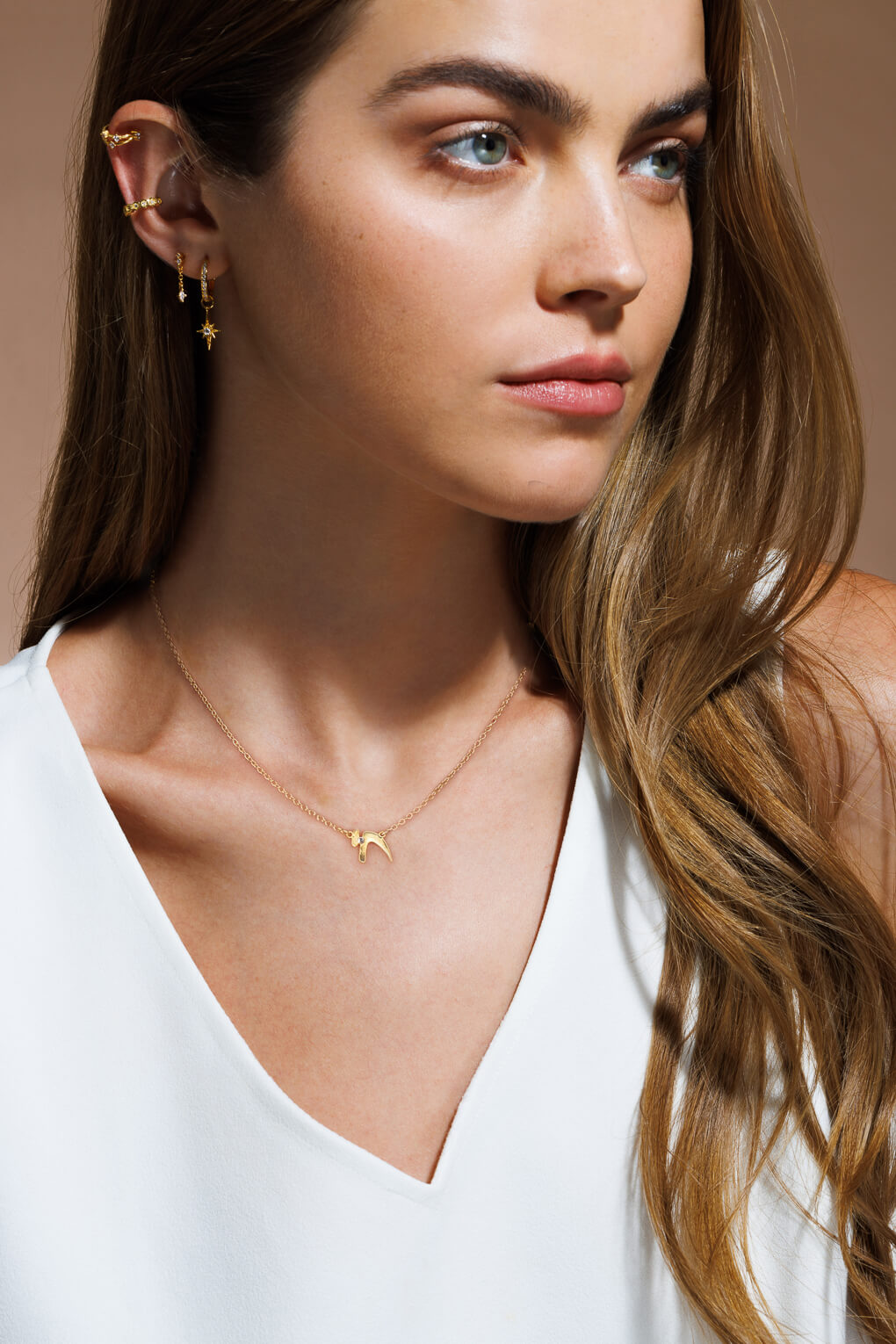 Gold Hebrew Chai Pendant - Chai Necklace, Symbolic Gold Pendant – Adina  Stone Jewelry