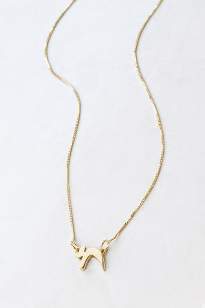 14K Gold Chai Necklace