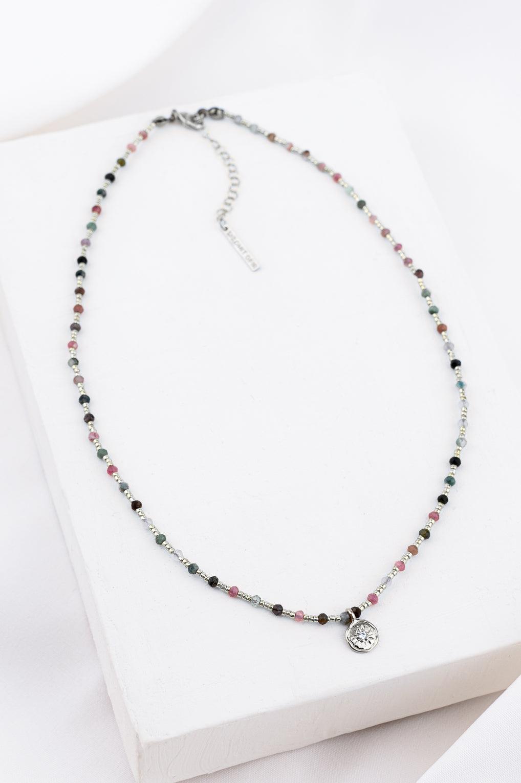 Yara Necklace Gold / 9 aqua