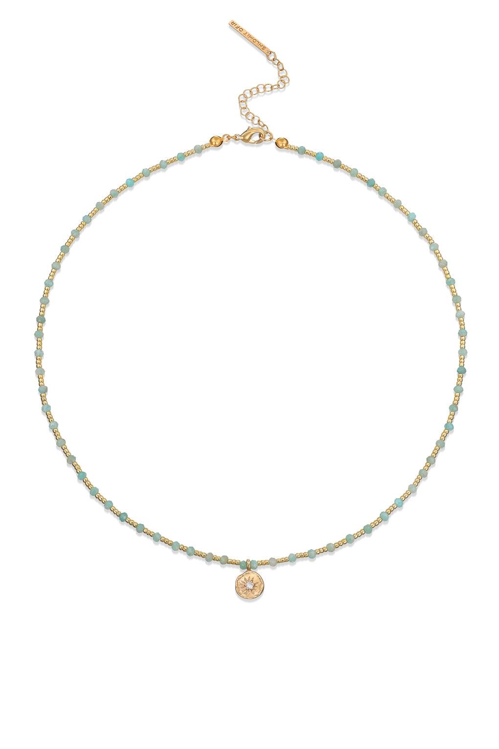 Yara Necklace Gold / 9 aqua