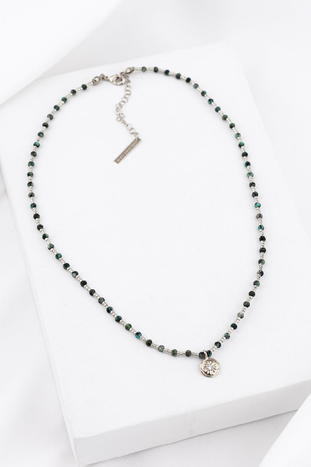 Yara Necklace Gold / 9 aqua