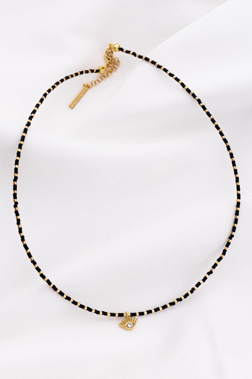 Evie Necklace Gold / 1 black