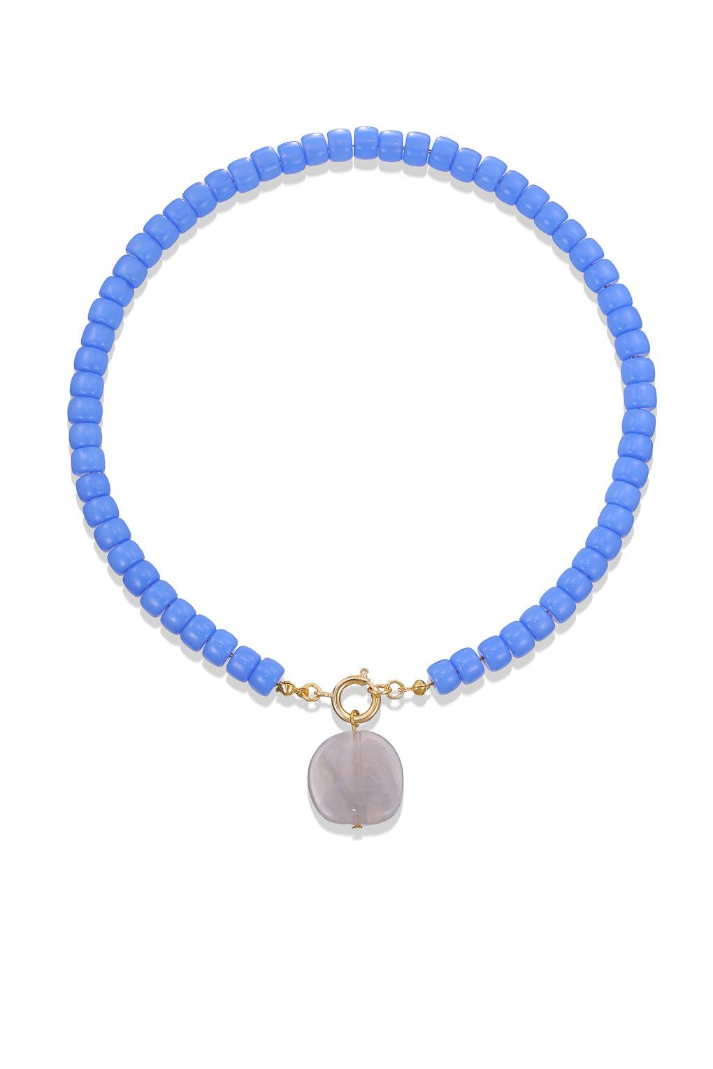 Elise Necklace Gold / 12 green